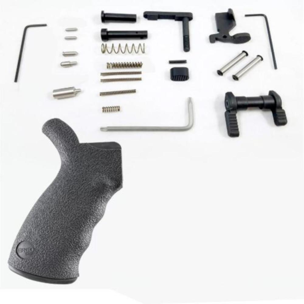  Ergo Ar- 15 Enhanced Lower Parts Kit Without Fire Control Group Pistol Grip Hardware