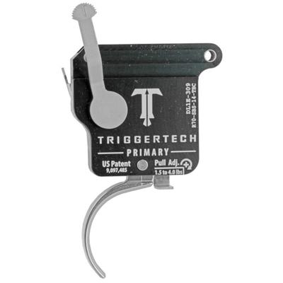TriggerTech Remington 700 Primary Drop In Replacement Trigger Right Hand/Bolt Release/Curved Lever Stainless Steel Finish R70-SBS-14-TBC