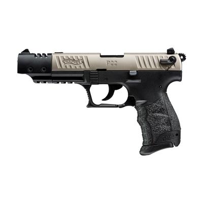 Walther P22Q Target Semi-Auto Pistol Nickel Slide 22LR 5