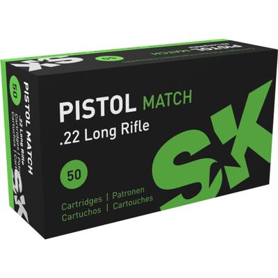 SK Pistol Match Ammo 22LR 40gr LRN 420114 - Box of 50