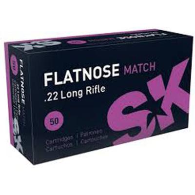 SK Flatnose Match Ammo 22LR 40gr Lead Flat Nose 420157 - Box of 50