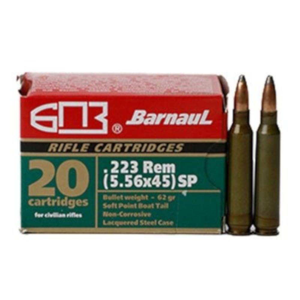 Barnaul Ammo 223 Rem 62gr SP BT 2317566 - Box of 20