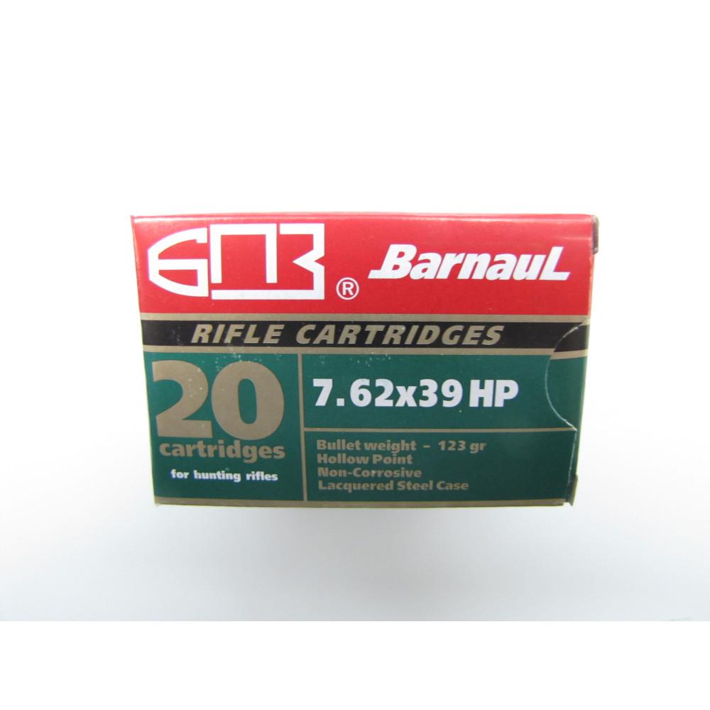  Barnaul Ammo 7.62x39 123gr Hp - Box Of 20