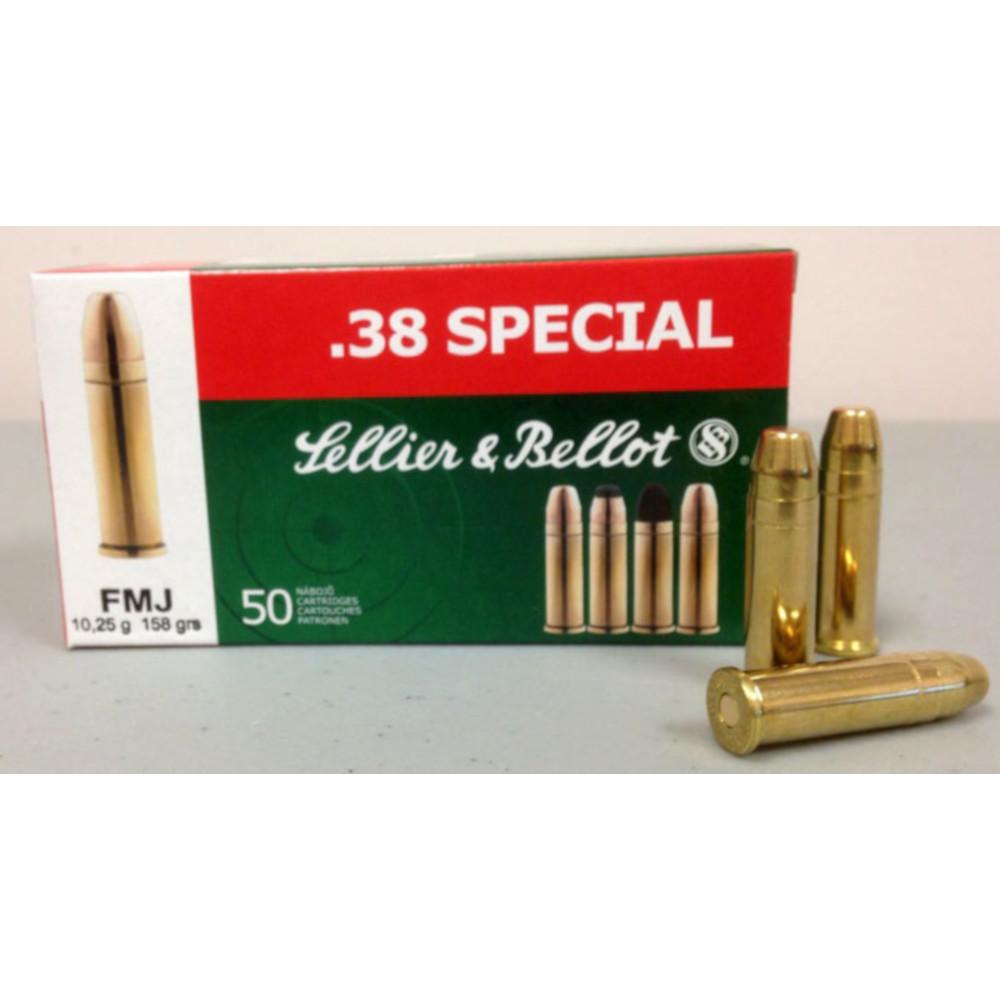 S&B Ammo .38 Special 158gr FMJ - Box of 50