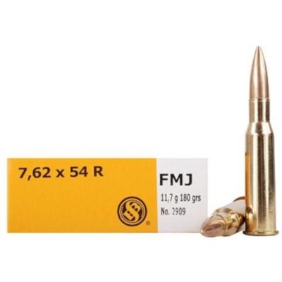 S&B Ammo 7.62x54R 180gr FMJ 332450 - Box of 20