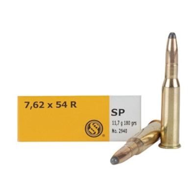 S&B Ammo 7.62x54R 180gr SP 332460 - Box of 20