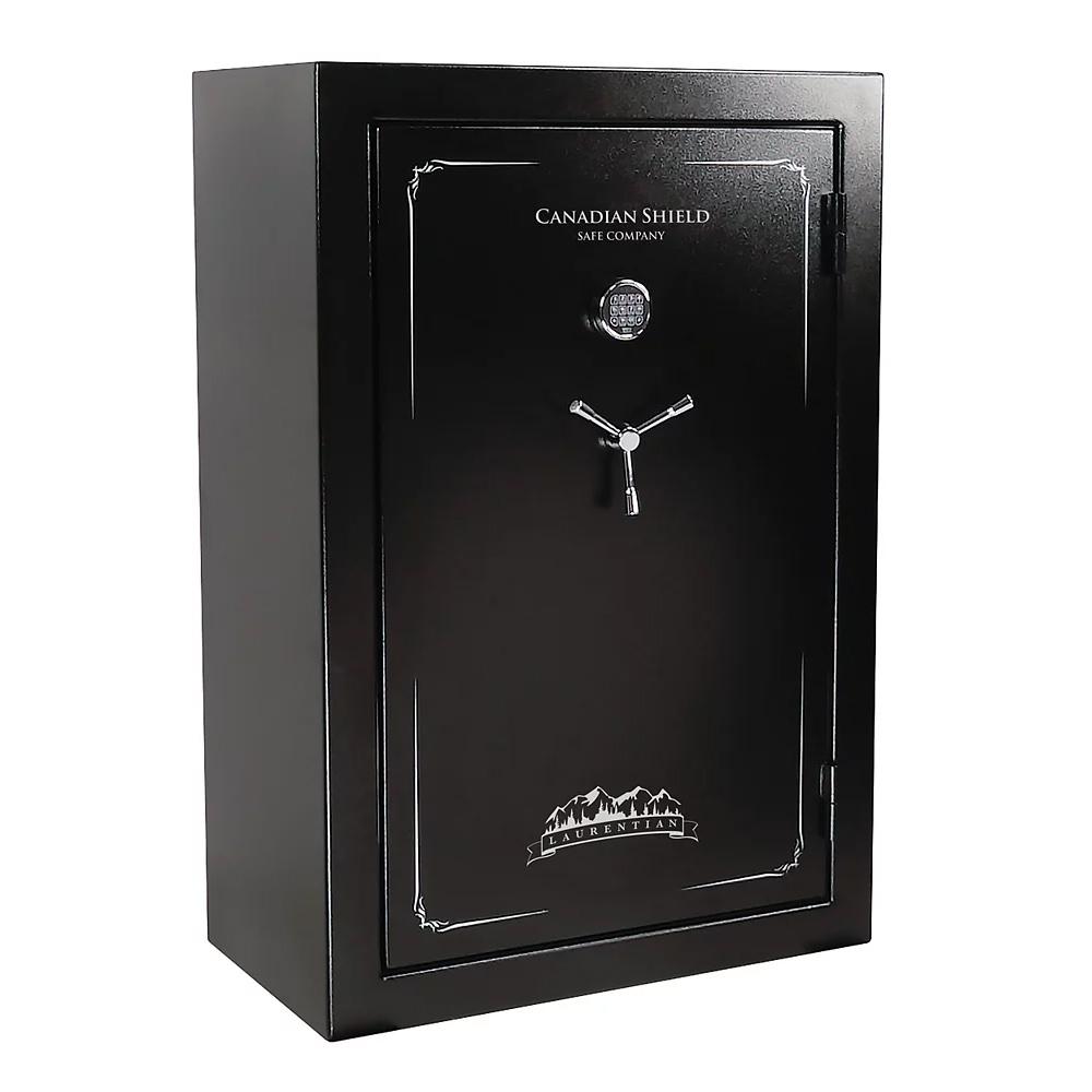  Canadian Shield Laurentien 40 + 8 Gun Safe With Electronic Lock, Textured Gloss Black