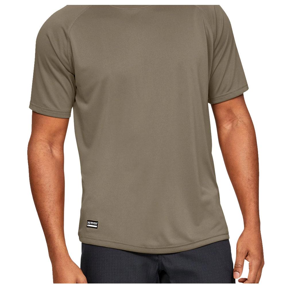 tan under armour shirt