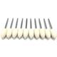  Mcarbo Bullet Shaped Felt Polishing Bits - 10 Pack