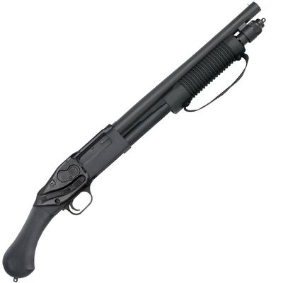 Mossberg 590 Shockwave Laser Saddle 12 Gauge Pump Action Shotgun Crimson Trace Laser Saddle Sight Bird's Head Grip