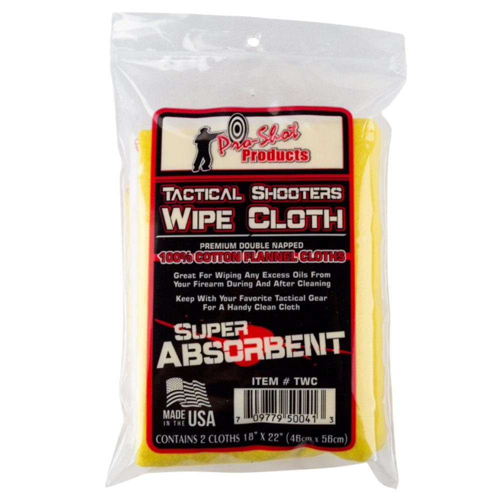  Pro- Shot Tactical Shooters Wipe Cloth- 2 Per Pack