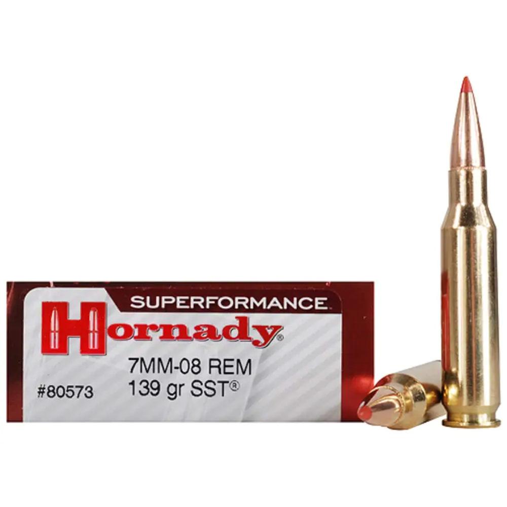  Hornady Superformance Sst Ammunition 7mm- 08 Remington 139 Grain Sst Box Of 20