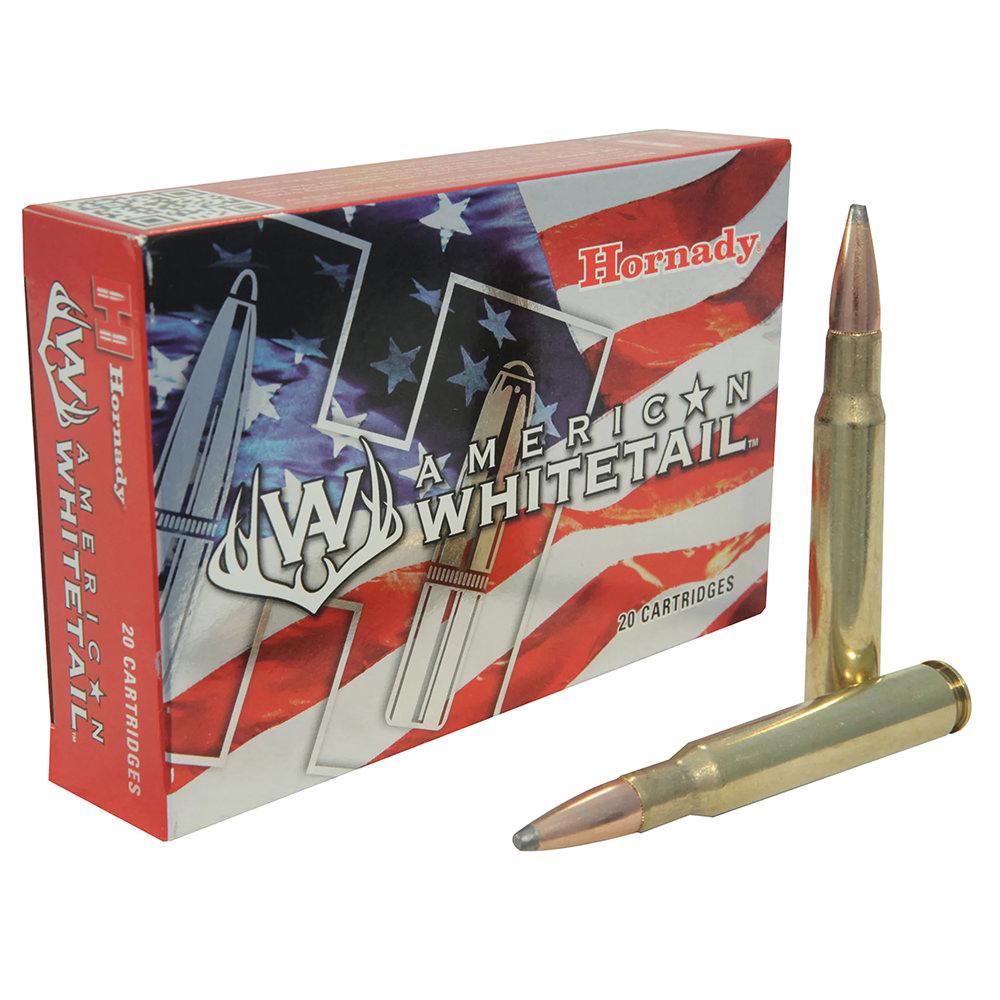  Hornady American Whitetail Ammunition 30- 06 Springfield 150 Grain Interlock Spire Point Box Of 20
