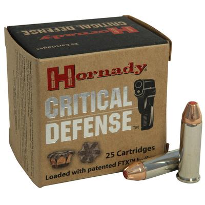 Hornady Critical Defense Ammunition 38 Special +P 110 Grain FTX Box of 25