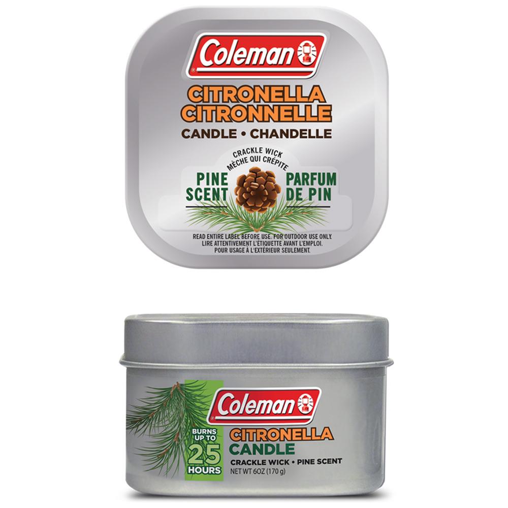  Coleman 25 Hour Pine Scented Citronella Tin Candle