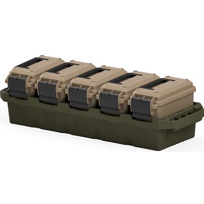 MTM 5-Can Ammo Crate Combo with Mini Cans Polymer Dark Earth