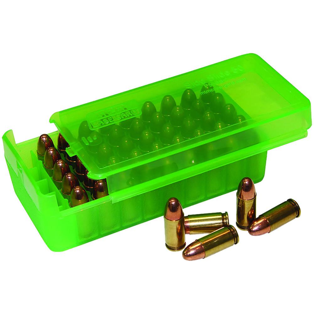 MTM Slip-Top Ammo Box Square-Hole 38 Special, 357 Mag 50-Round Plastic