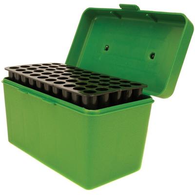 MTM Deluxe Flip-Top Ammo Box with Handle 264 Winchester Magnum to 458 Winchester Magnum 50-Round Plastic