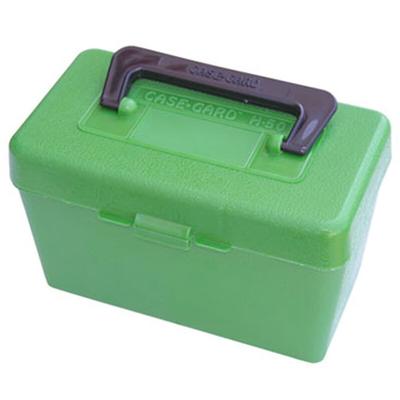 MTM Case-Gard Deluxe H-50 Series Rifle Ammo Box Medium Holds 50 Rounds Green