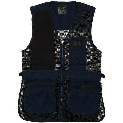 Browning Trapper Creek Mesh Shooting Vest Black/Navy, Large
