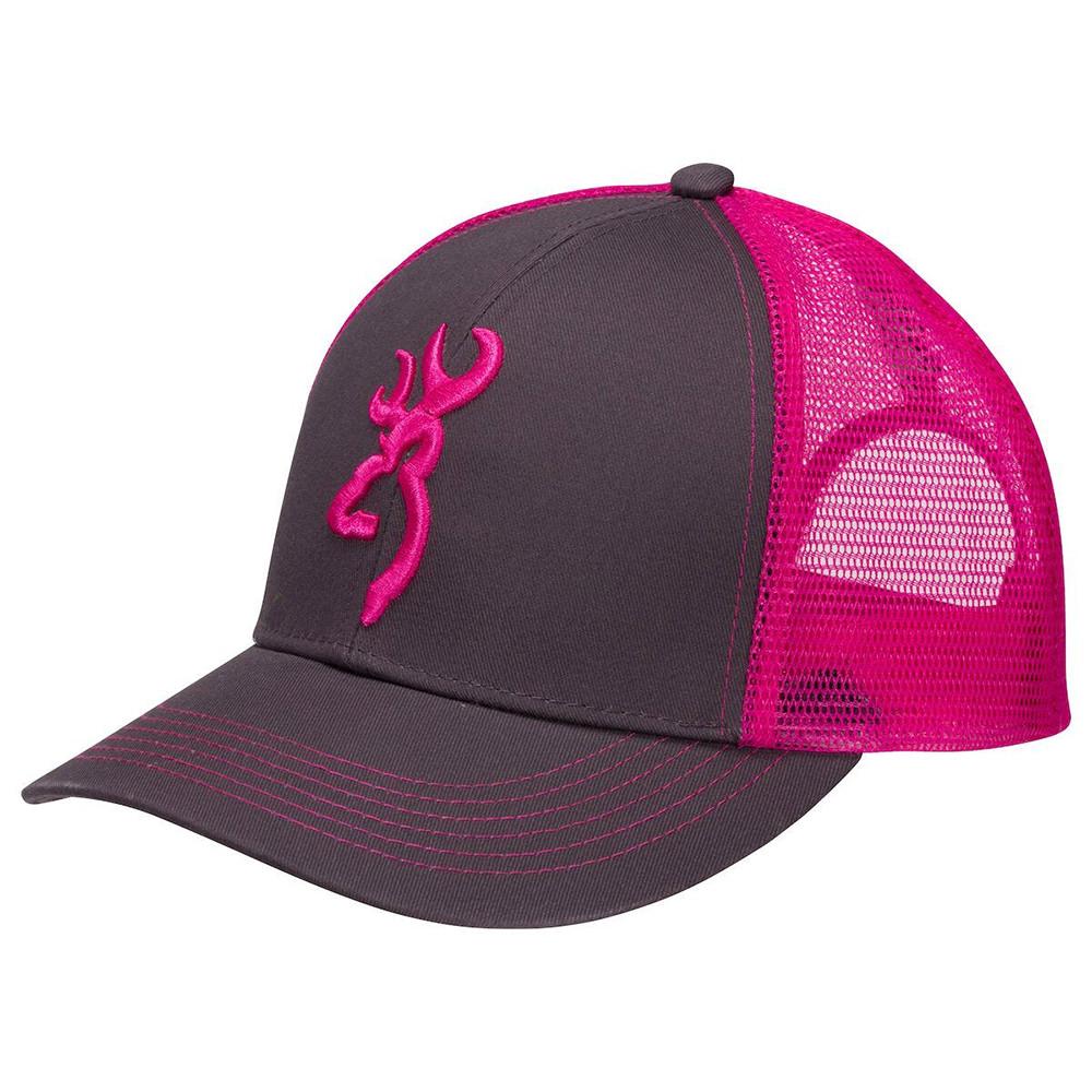  Browning Flashback Snap Cap Charred Grey With Neon Pink