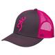 Browning Flashback Snap Cap Charred Grey With Neon Pink
