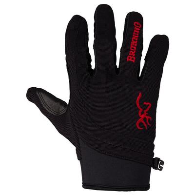 Browning Ace Shooting Gloves Goatskin Medium Black/Red