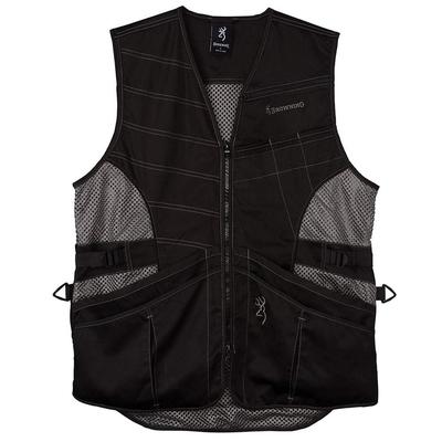 Browning Ace Shooting Vest Black On Black, 3XL