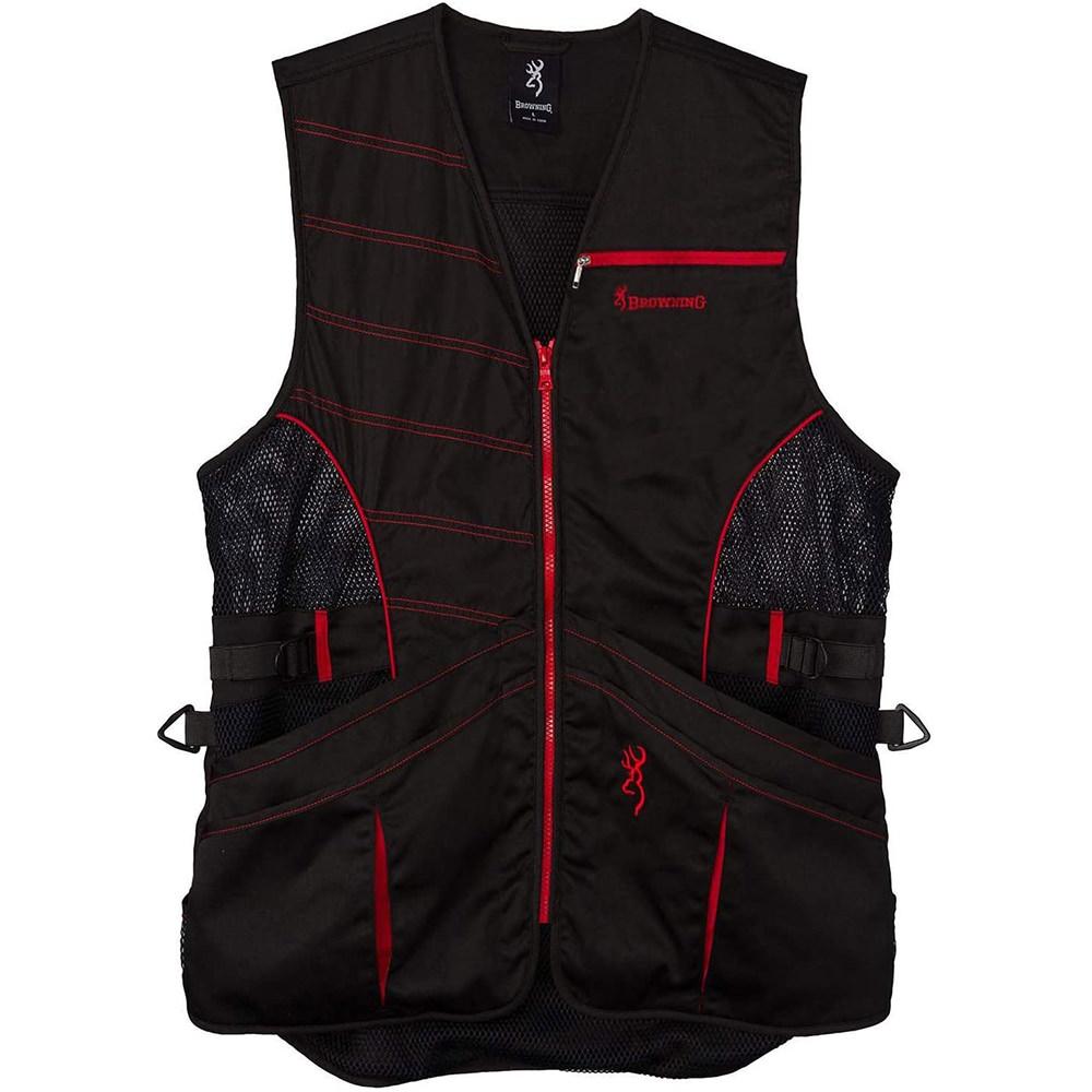  Browning Woman's Ace Vest Black/Red Xl