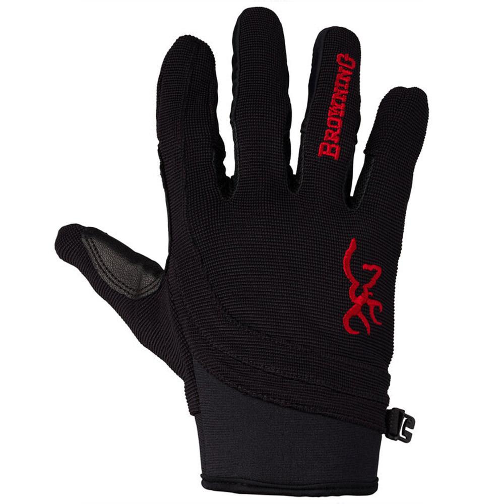  Browning Ace Shooting Gloves Goatskin Large Black/Red