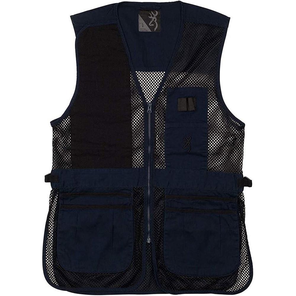  Browning Trapper Creek Shooting Vest Black/Navy Right Hand Large