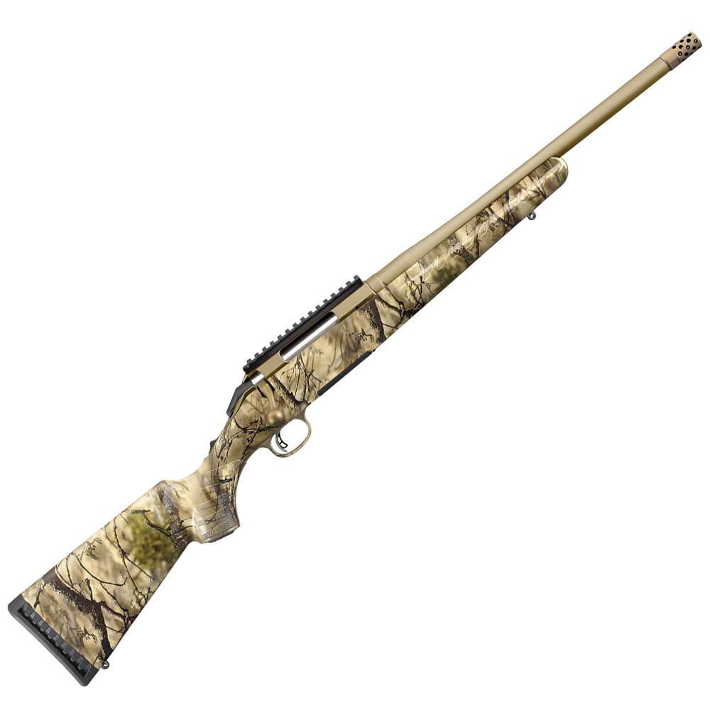  Ruger American Bolt Action Rifle, 6.5 Creed, 16.1 Bronze Bbl, Go Wild Camo