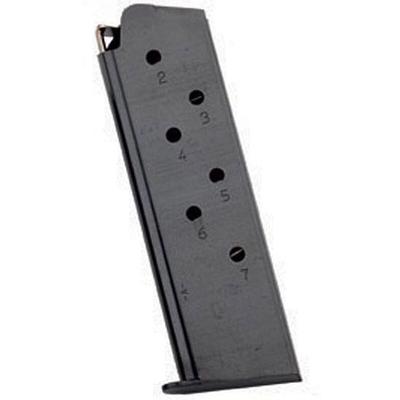 Mec-Gar 1911 Full Size 7 Round Mag .45 ACP Steel Blued