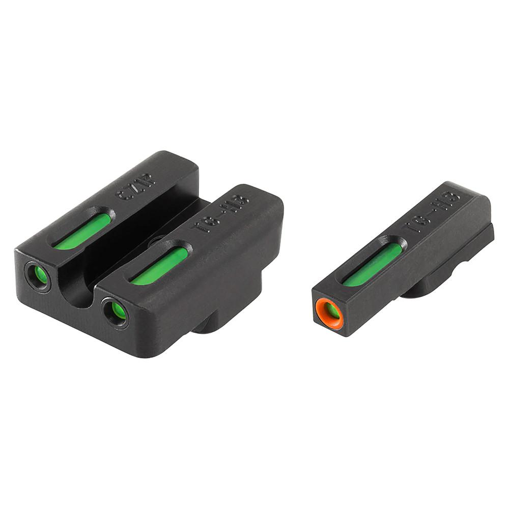  Truglo Tfx Pro Sight Set Cz 75, 85 Tritium/Fiber Optic Green With Orange Front Dot Outline