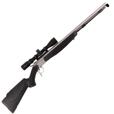Optima V2 .50 Cal, Stainless Steel, Black with KonusPro 3-9×40 Scope Combo