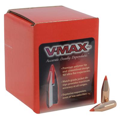 Hornady V-MAX Bullets 243 Caliber, 6mm (243 Diameter) 75 Grain Boat Tail Box of 100
