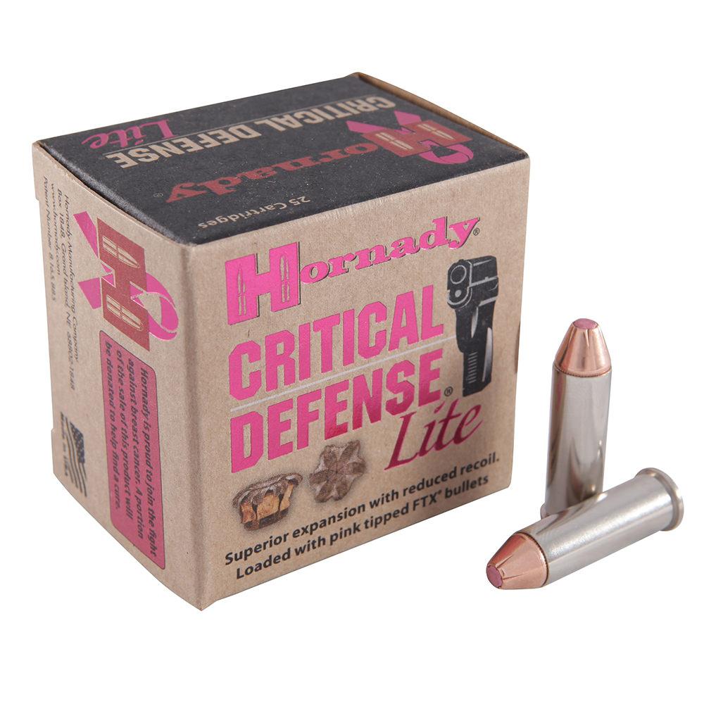 Hornady Critical Defense Lite Ammunition 38 Special 90 Grain FTX Box of 25