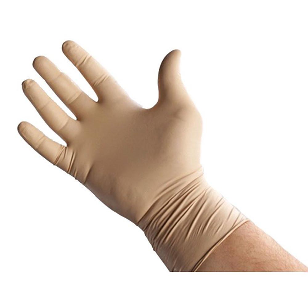  Ctoms Individually Wrapped Nitrile Gloves, 1 Pair, Tan, Medium