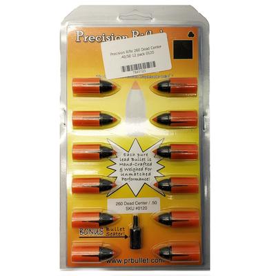 Precision Rifle .40 Cal 260gr Dead Center In .50 Cal Sabot, 12 Pack