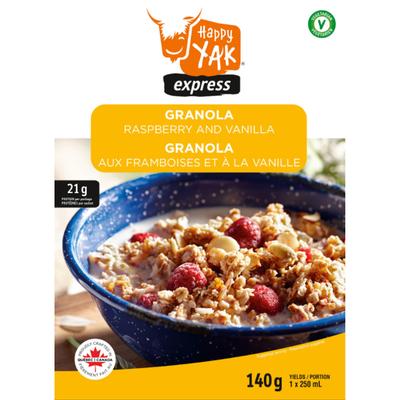 Happy Yak - Granola Raspberry and Vanilla (Vegetarian)