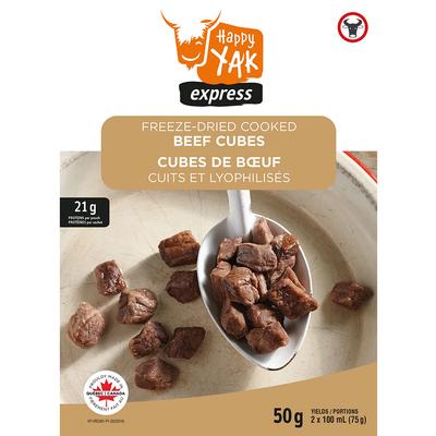 Happy Yak - Freeze-Dried Cooked Beef Cubes (50g)