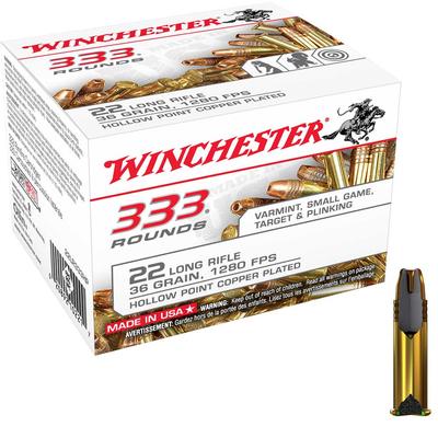 Winchester Ammunition 22LR 36 Grain CPHP - Case, 3330 Rounds