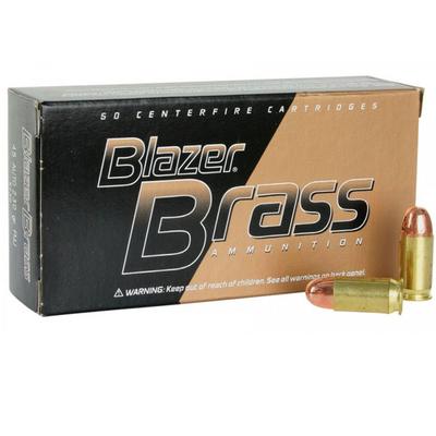 CCI Blazer Brass Ammo .45 ACP 230gr FMJ - Case, 1000 Rounds