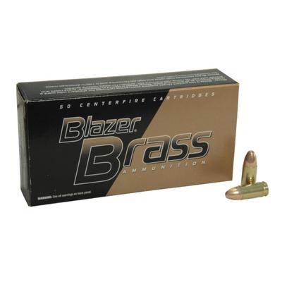 CCI Blazer Brass Ammo 9mm 115 Grain FMJ - Case, 1000 Rounds