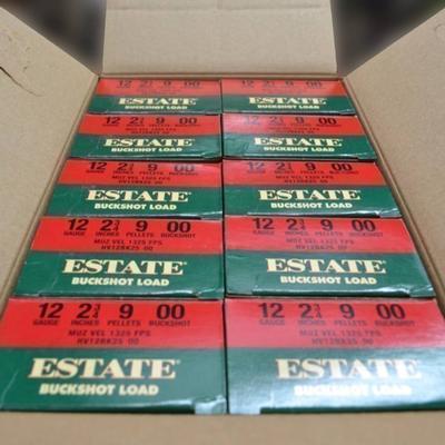 Estate 12 Gauge 00 Buck Shot, 2.75