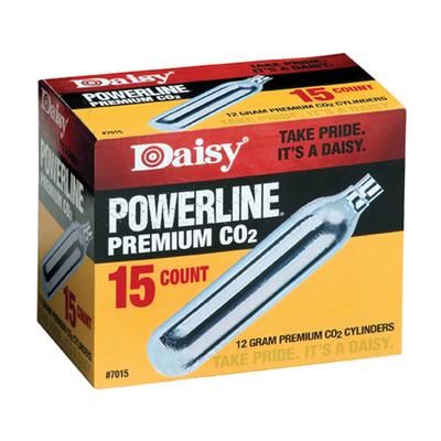Daisy PowerLine Premium CO2 Cartridge 12 Gram, 15 Pack