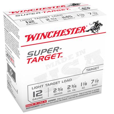 Winchester Super-Target Ammo 12 Gauge #7.5 2.75