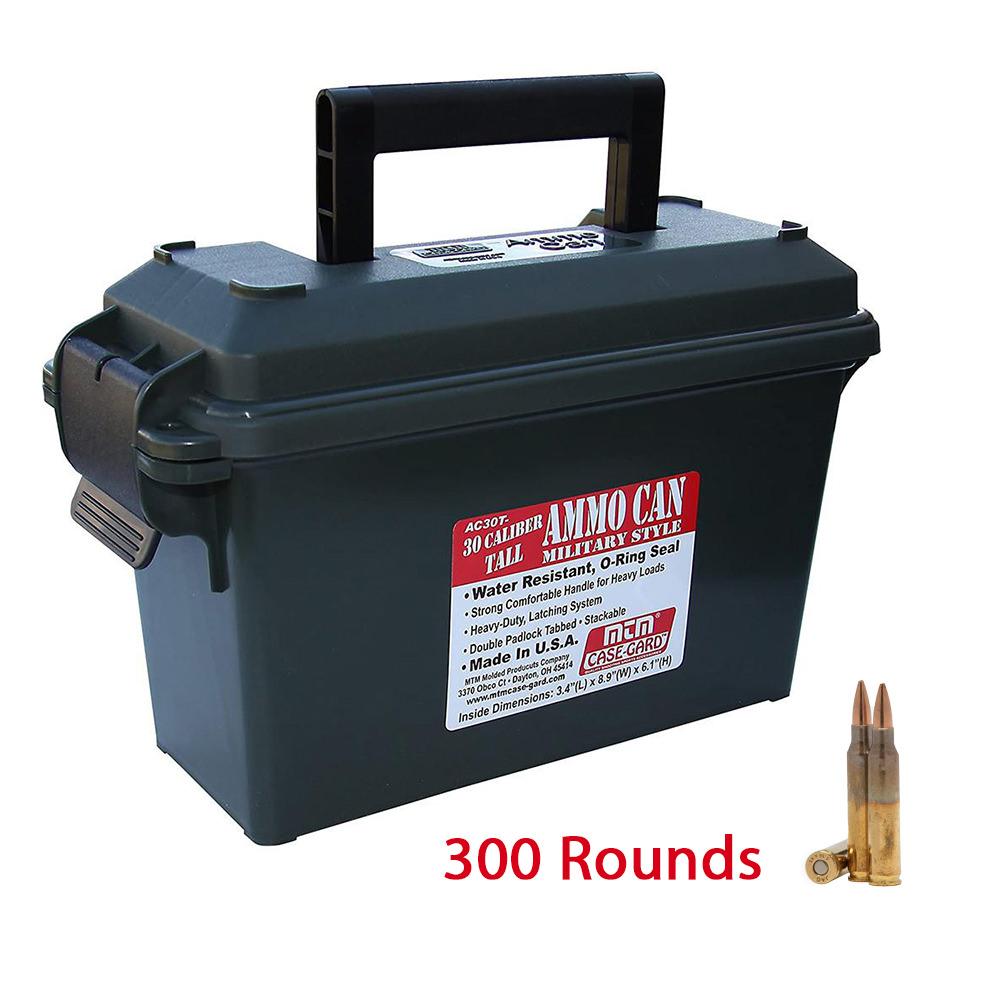 Federal 5.56mm 55gr Fmj- Bt, 300 Rounds In A Mtm Ammo Can