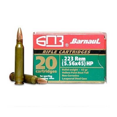 Barnaul Ammunition 223 Rem. 62 Grain HP - Box of 20