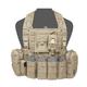 Warrior Assault Systems 901 Elite 4 Chest Rig, Coyote Tan (Open Mags)